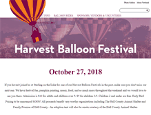 Tablet Screenshot of harvestballoonfestival.com